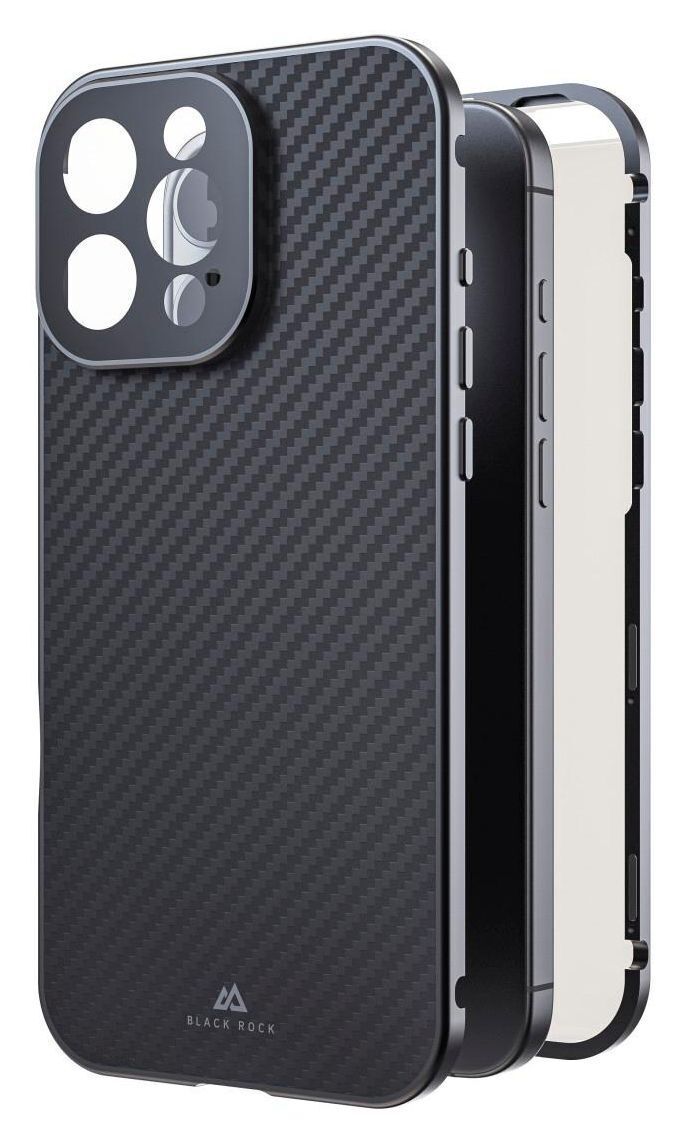 Защитное стекло BlackRock 360° для Apple iPhone 16 Pro Max из карбона, Grau