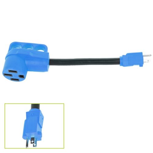 RV Electrical Converter Cord Cable Adapter Fits 15 Amp Male to 50 Amp Female - Picture 17 of 23
