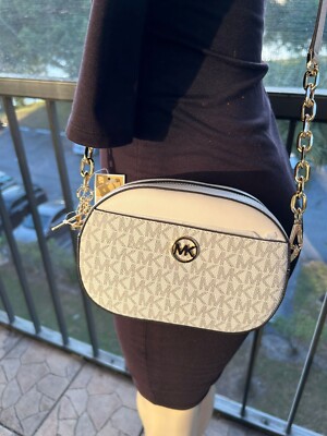 Michael Kors Ladies Jet Set Glam Front Pocket Small Oval