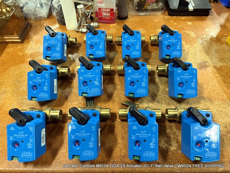 Johnson Controls M9104GGA2S Actuator JCI 1" Ball Valve CW602N FREE