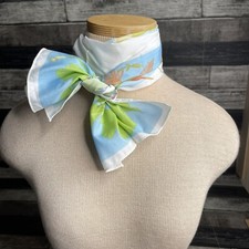 VINTAGE Hummingbird Neck Scarf 1984 National Wildlife Federation Satin Tie
