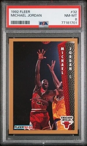 PSA 8 1992 Fleer Michael Jordan #32 Chicago Bulls