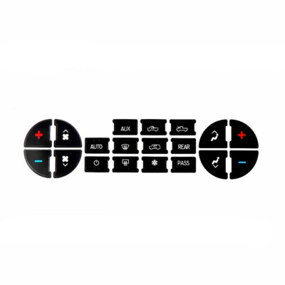 Auto New AC Dash Button Repair Decal Stickers Kit for Chevrolet GMC