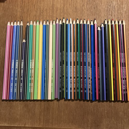 Staedtler Colouring Pencil And STABILO GREENcolors ART Lot Of 36 Noris Colour - Picture 1 of 6