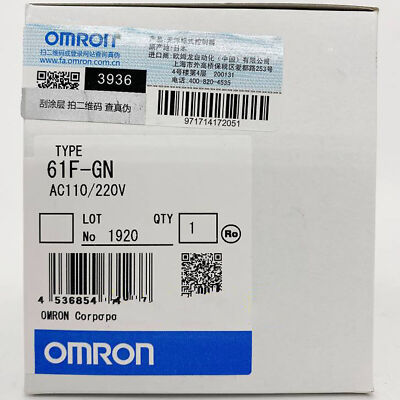 One OMRON 61F-GN Liquid Relays New In Box 61FGN Fast Shipping