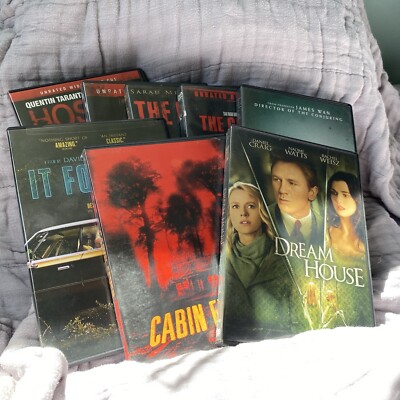 Horror Lot 8 Movies Hostel & 2 The Grudge & 2 Lights Out Cabin Fever It Follows 