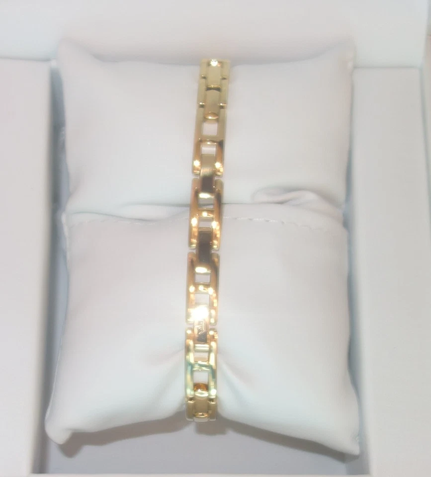 Reloj pulsera Yonger and Bresson oro IP acero esfera blanca DMP 1499/02 nuevo Foto 2 de 3