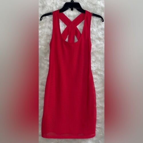BCBGeneration Red Cut Out Mini Dress - image 1