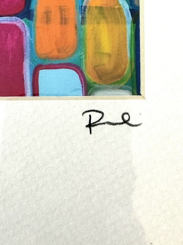 Cathy Rubin Art Print This Is Not A Race Colorful Cells Sig Ed 5”x5” 8”x10” Matt - Imagen 5 de 12