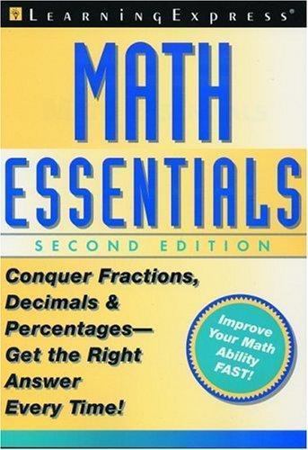 Steven Feifer Math Book Math Essentials : Learn to Conquer Fractions, Decimals and Percentages ...