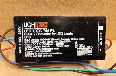 LIGHTECH LED 10CC 700 PU LED DRIVER | eBay