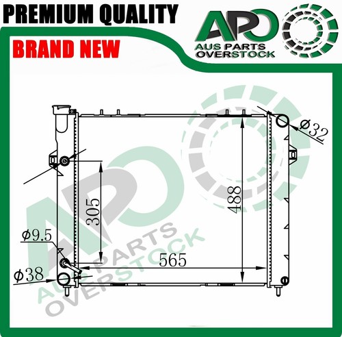 Premium Quality Radiator For JEEP GRAND CHEROKEE ZG V6 1993-1999 Auto Manual - Picture 5 of 5