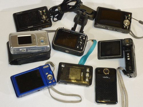 Job Lot 9 x Cameras Untested Samsung Panasonic Lumix Fujifilm etc. - Picture 7 of 8