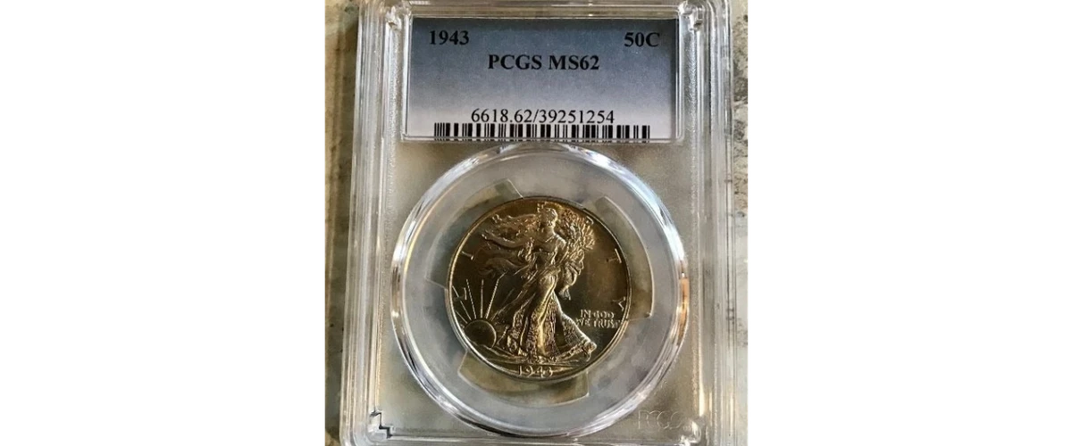 MS 62 Graded 1943 Year Liberty Walking Half Dollars (1916-1947