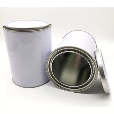 Leere Blechdosen Metall Farbdosen Mischen weiß mit Metallhebeldeckel 250ml 500ml 1L