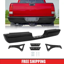 For Dodge RAM 1500 2500 3500 Pickup 94-02 Steel Rear Step Bumper Assembly Black