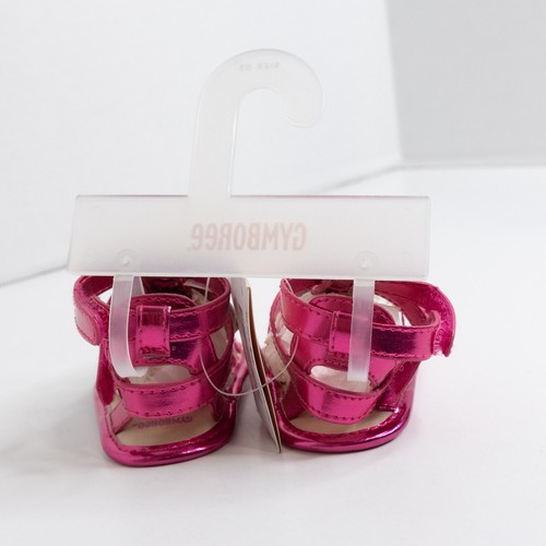 NWT GYMBOREE Metallic Pink Gladiator Crib Shoes Sandals Size 03 - Picture 5 of 10