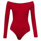 Smooth Off-Shoulder Bodysuit Elderflower Green S Smooth Off-Shoulder Bodysuit Elderflower Green S