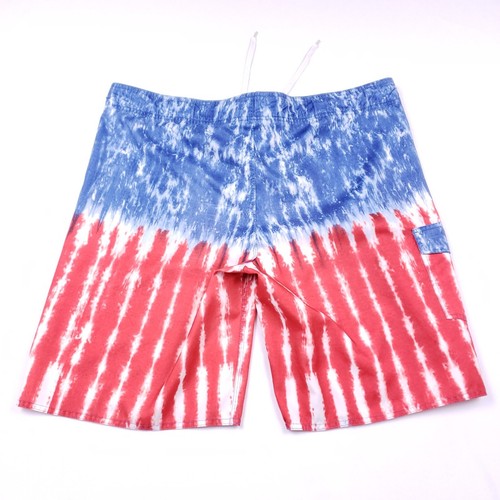 Budweiser Swim Trunks Mens 44W Red White Blue Patriotic July 4th BarBQ Tubing - Picture 6 of 8