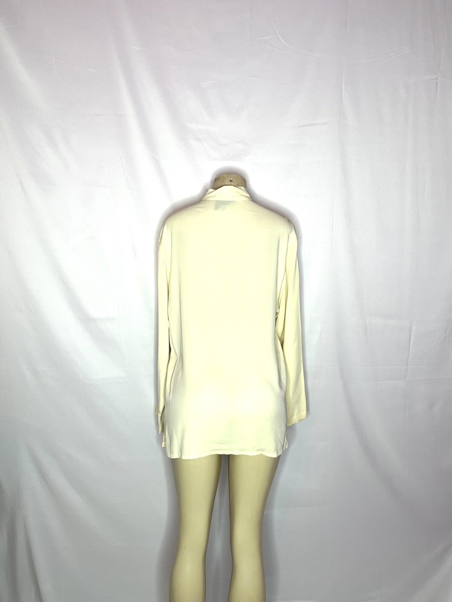 FINITY NATURALS トップス VINTAGE FINITY NATURALS BUTTON DOWN LONG SLEEVE SILK TUNIC