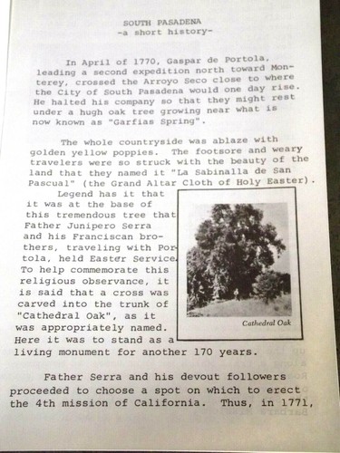 1970 SoPas Centennial Booklet "South Pasadena - A Short History" F Stoney Writer - Picture 3 of 5