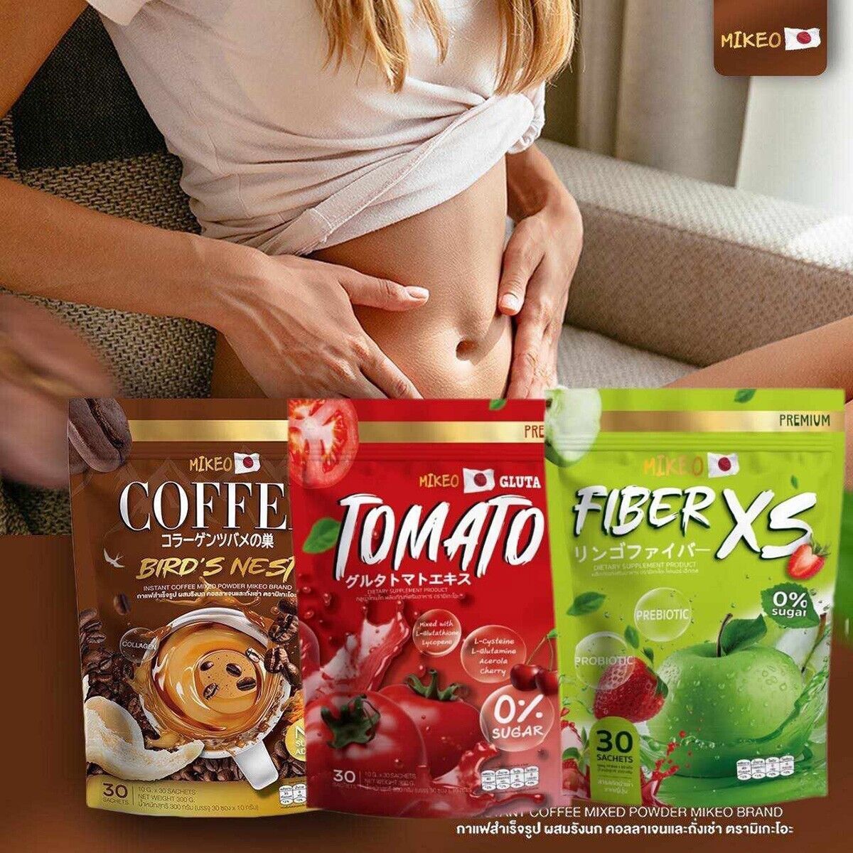 6x Mikeo Instant Coffee Mixed Powder Espresso 30Sachets 6x Mikeo Instant Coffee Mixed Powder Espresso 30Sachets