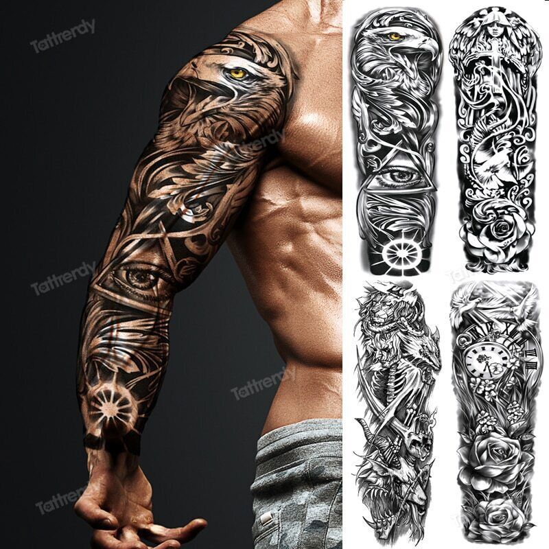 tiger sleeve tattoos