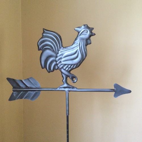 Good Directions Aluminum Zinc Finish Cottage Rooster Weathervane 802 Figure Only - Picture 3 of 5