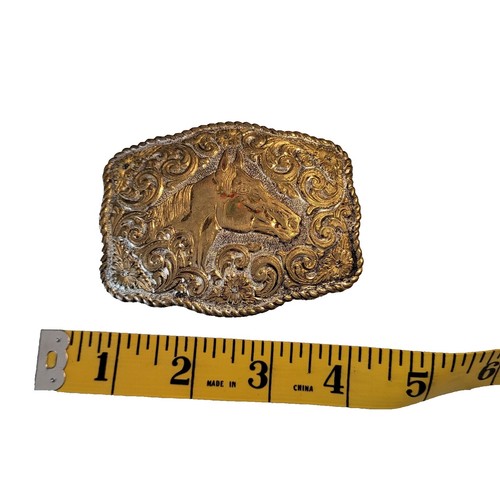 Boucle de ceinture vintage Crumrine Western Horse