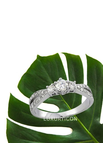 Round Natural Diamond Ring 0.56ct 18K Fine Jewelry Anniversary Bridal Engagement - 第 5/12 張圖片