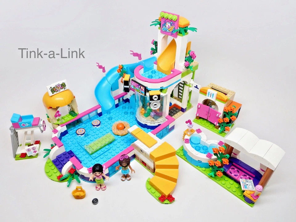 LEGO 41313 Heartlake Summer Pool Friends Set EC Completo Falta Manual #2 Foto 3 de 4