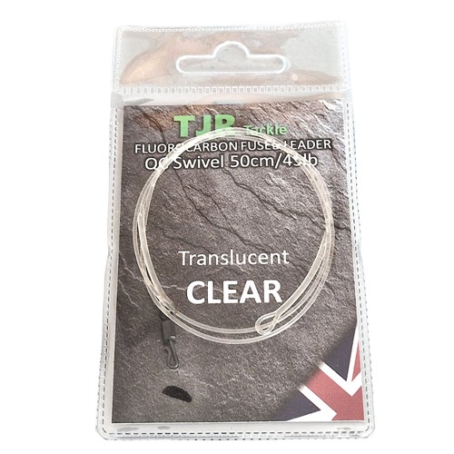 Carp Leaders 50cm Fluorocarbon with Quick Change Swivels fused loop end tackle - Picture 3 of 14