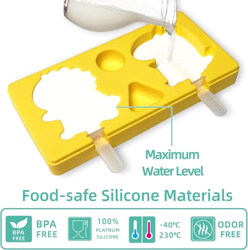 Kids & Toddlers Popsicle/Ice Cream Molds - BPA Free- 10 ct Dinosaur, Snowman - Picture 5 of 5