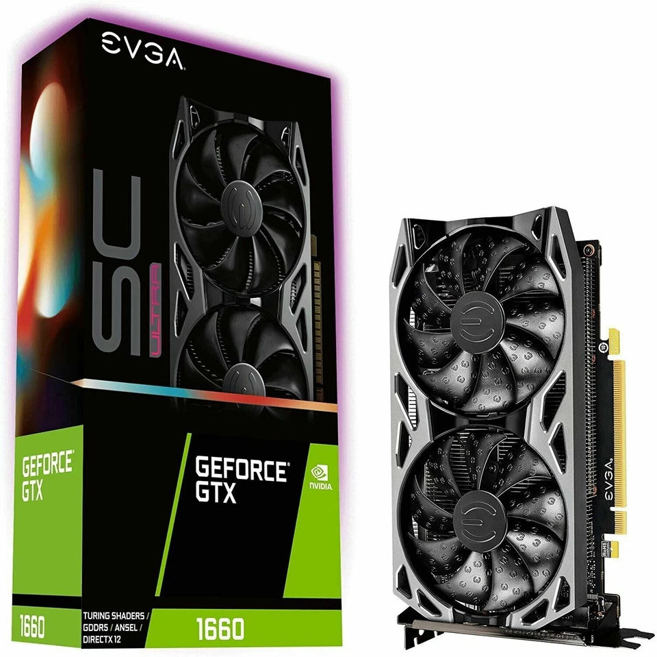EVGA GeForce GTX 1660 SC ULTRA 6GB GDDR6 Graphics Card - Image 4 of 4