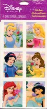 Disney Princess, 4 sheets, 4x7" scrapbook stickers Disney