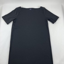 Gap Dress Womens Medium Black Short Sleeve Midi 