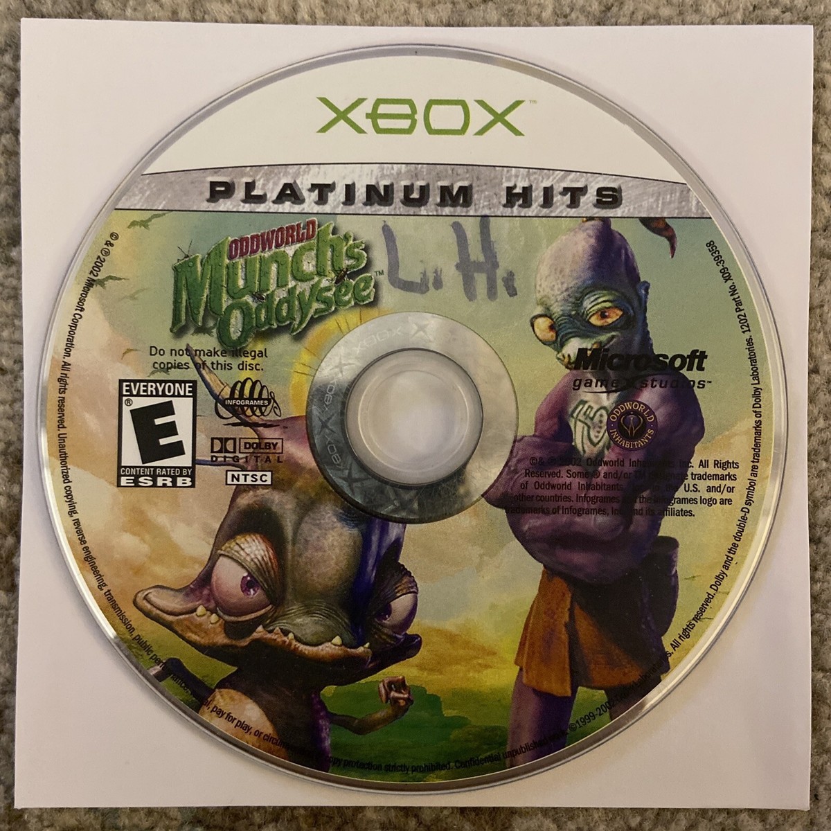 Xbox - xboxâ
ODDWORLD Munch's Oddysee PLATINUM ð¥ Oddworld: Munch's Oddysee Platinum Hits (OG Xbox) VG Disc