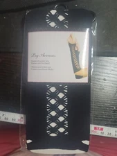 Black Seamless Gauntlet Arm Wrmers with Net Detail - Adult Fingerless Gloves