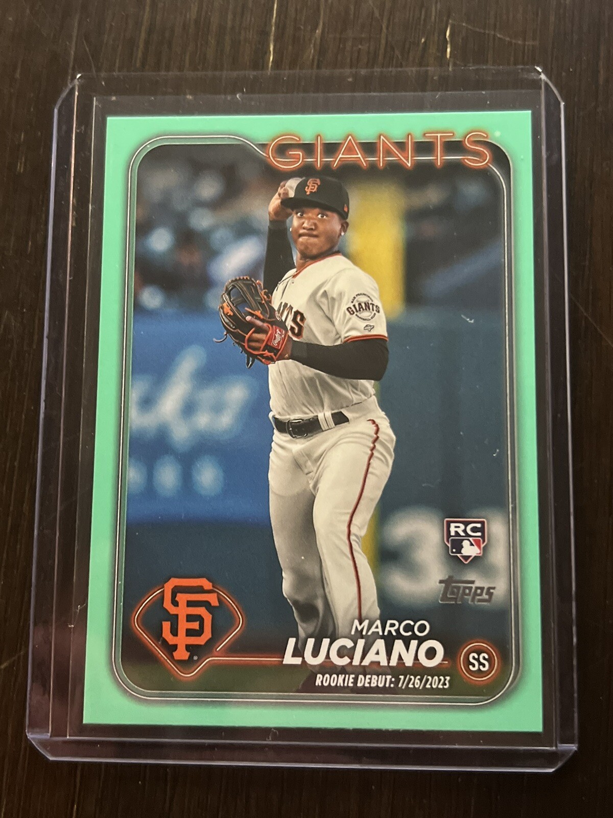 2024 Topps Update Marco Luciano US217 Aqua Rookie RC