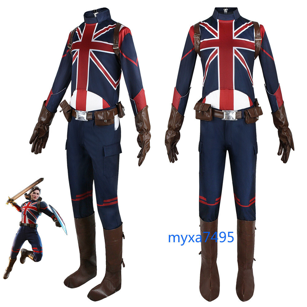 Disfraz de Peggy Carter What If Anime Cosplay Trajes Regalos Nuevo Halloween Moda