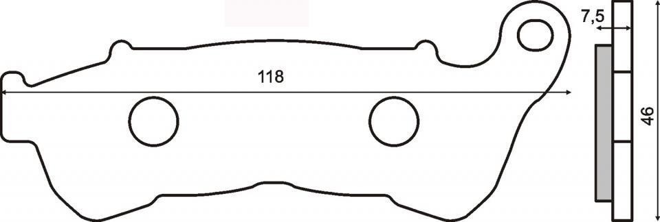 Plaquette de frein RMS pour moto offrant un freinage stable sur SD03B - 2