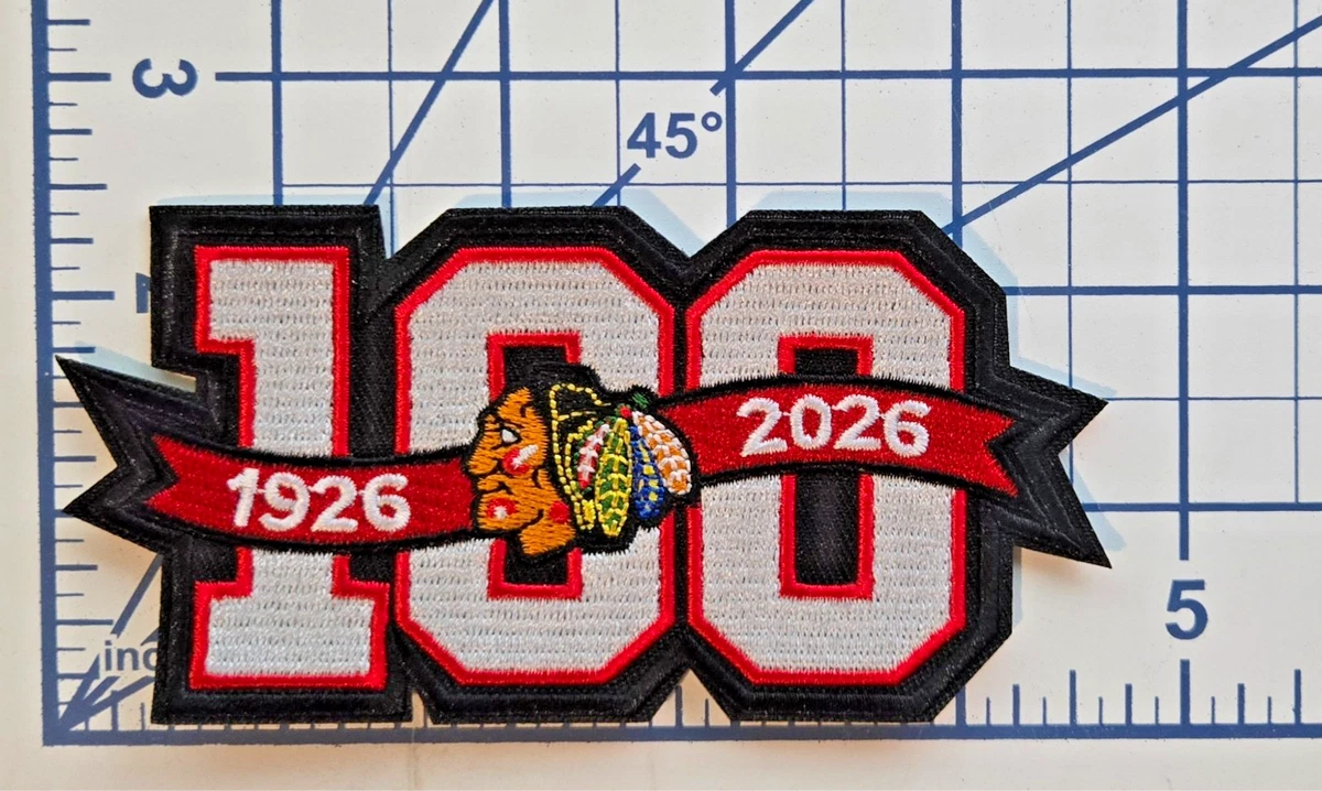 Parche Vintage Bordado De Chicago Blackhawks - 11 Pulgadas De Ancho, Oficial NHL, Marca Gunzo's
