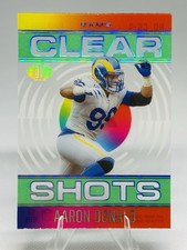 6357H 2021 Panini Illusions #CS-4 Aaron Donald Clear Shots Green