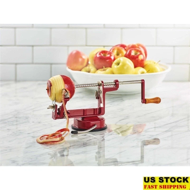 Apple Peeler Cast Iron Suction Base Hand Crank Core Slice Kitchen Tool New