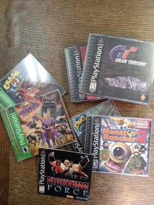 Lot Of 6 Authentic Original EMPTY CASE & MANUAL ONLY, Amd 1 Manual Only  PS1