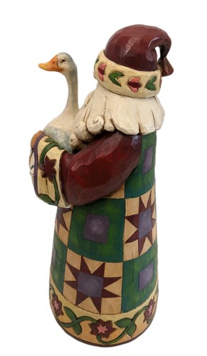 Jim Shore “Christmas Goose” Santa with Goose Figurine Heartwood Creek 2007 - Picture 6 of 11