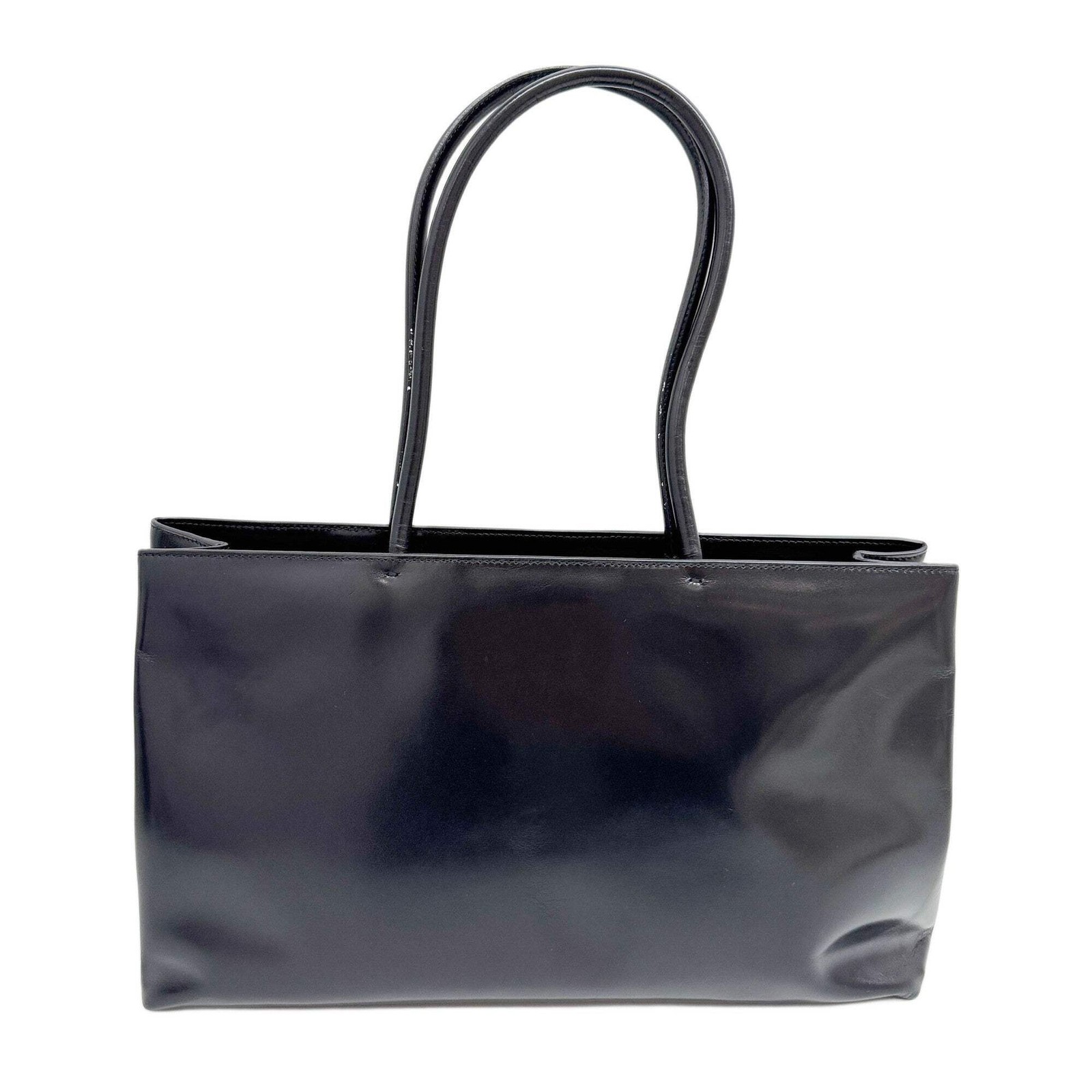 PRADA Black Leather Tote Bag thumbnail 2