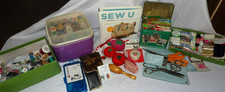 HUGE Lot SEWING Notions BOXES Eagle Craftstor SINGER Thread SEW U Book by Wendy