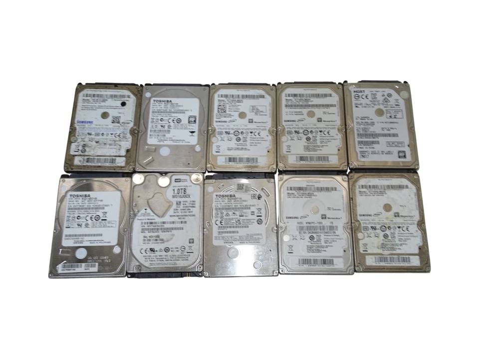 💻 Konvolut 10 diverse 2,5" 1TB SATA HDD Festplatten Bastler Laptop Ersatz 💻