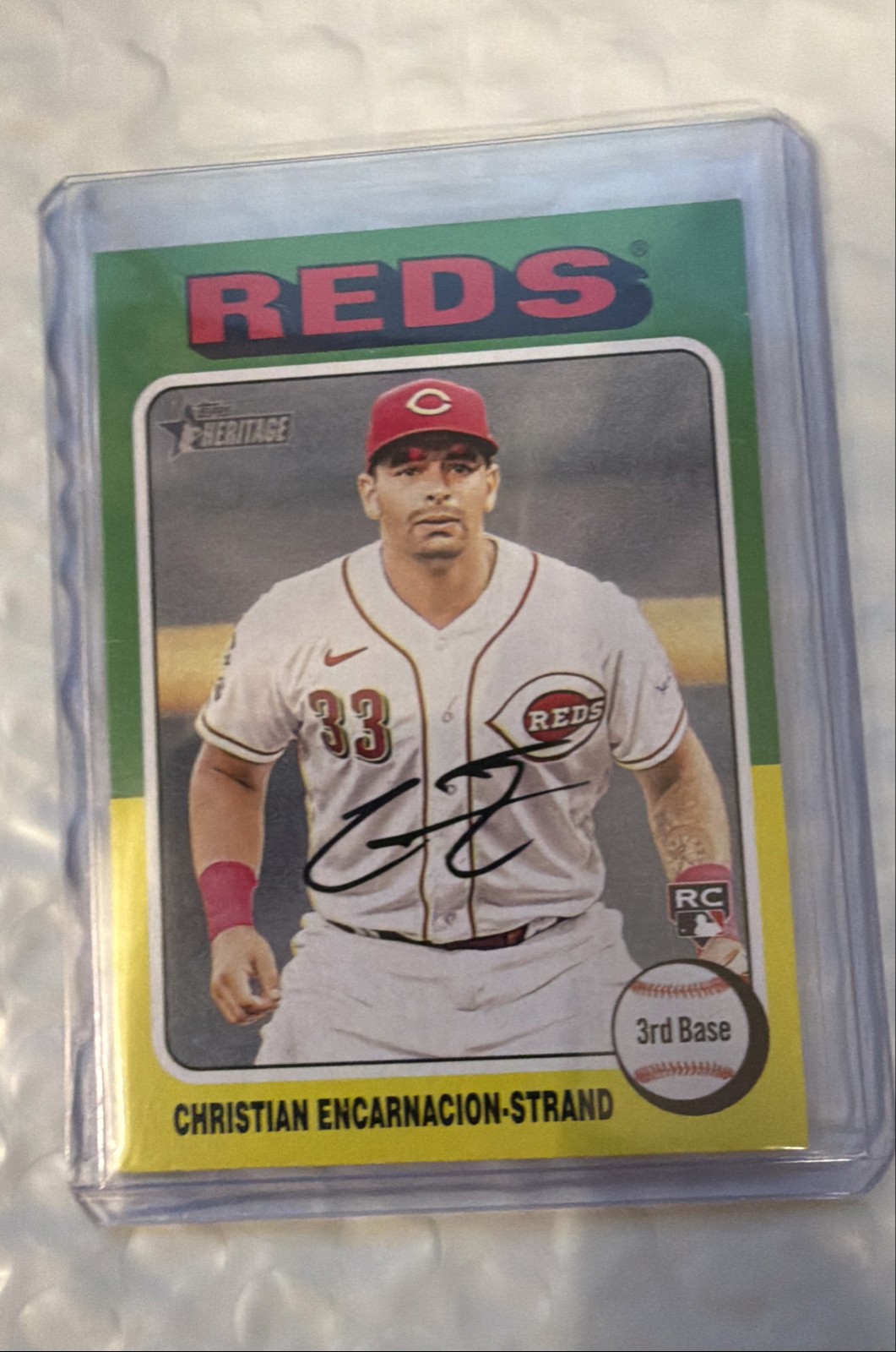 2024 Topps Heritage - Rookies Christian Encarnacion-Strand #182 (RC)